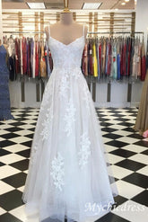 Simple Beach Lace Sleeves Boho Wedding Dresses Online - MyChicDress